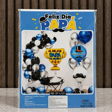 ARCO DE GLOBOS FELIZ DÍA PAPÁ - imagen 1