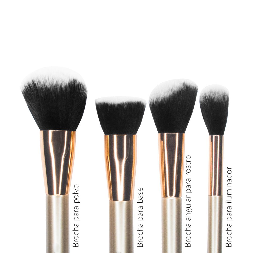 SET DE BROCHAS X 10 UND SAMY GOLDEN GLAM COLLECTION
