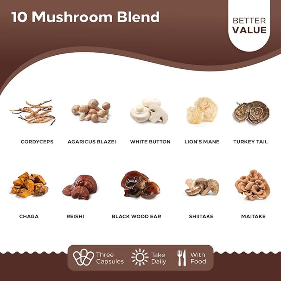 Complejo de Hongos MUSHROOM COMPLEX 2000MG 180 CAP