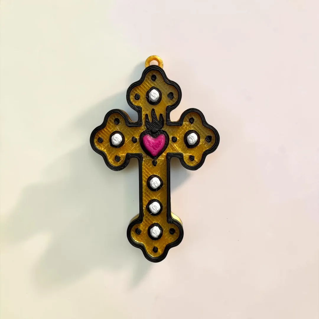 Dije Cruces Corazón 