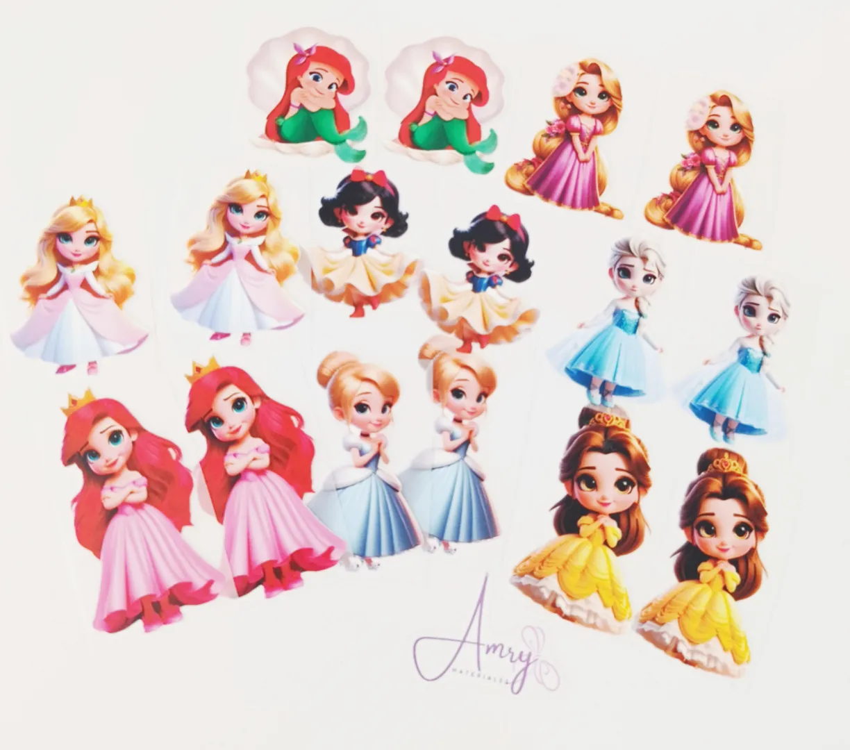 Princesas 16 Unid. Sticker 