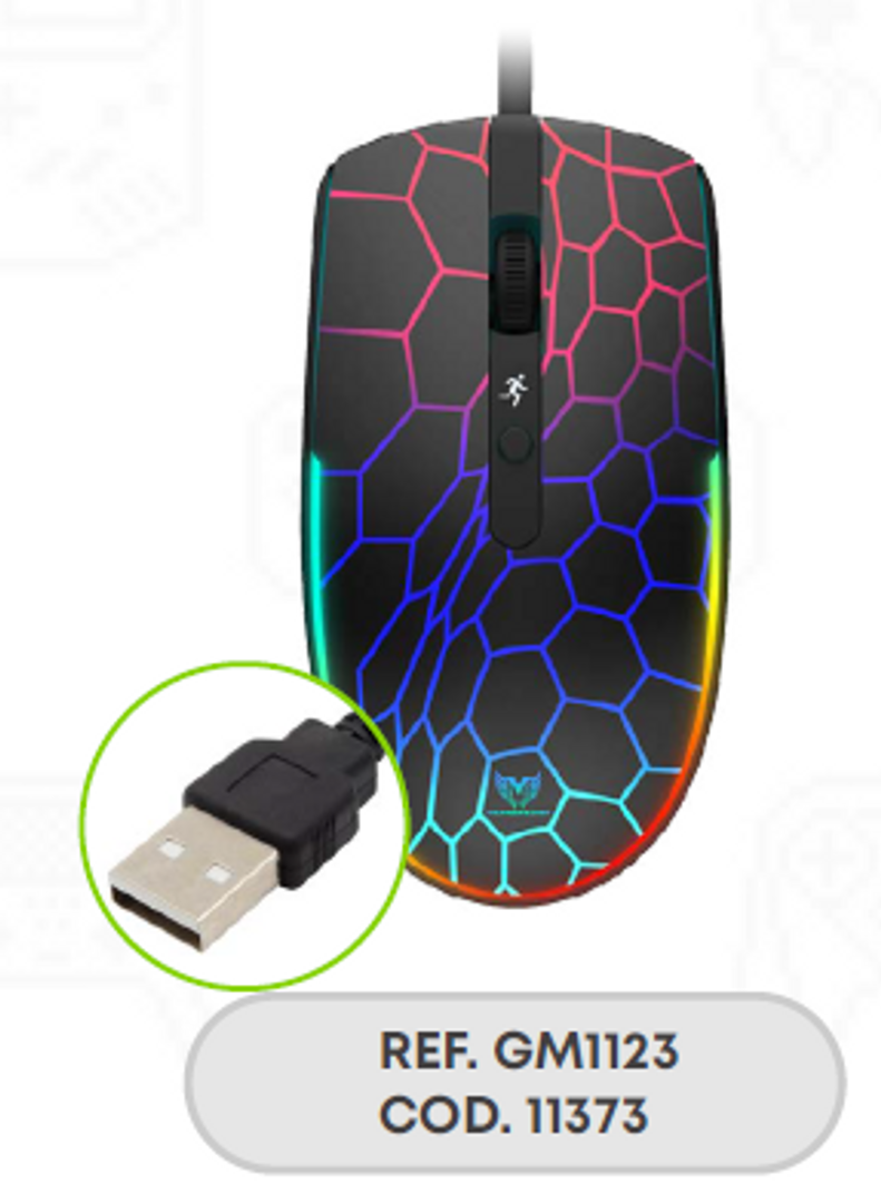MOUSE GAMER ARES CABLE USB
