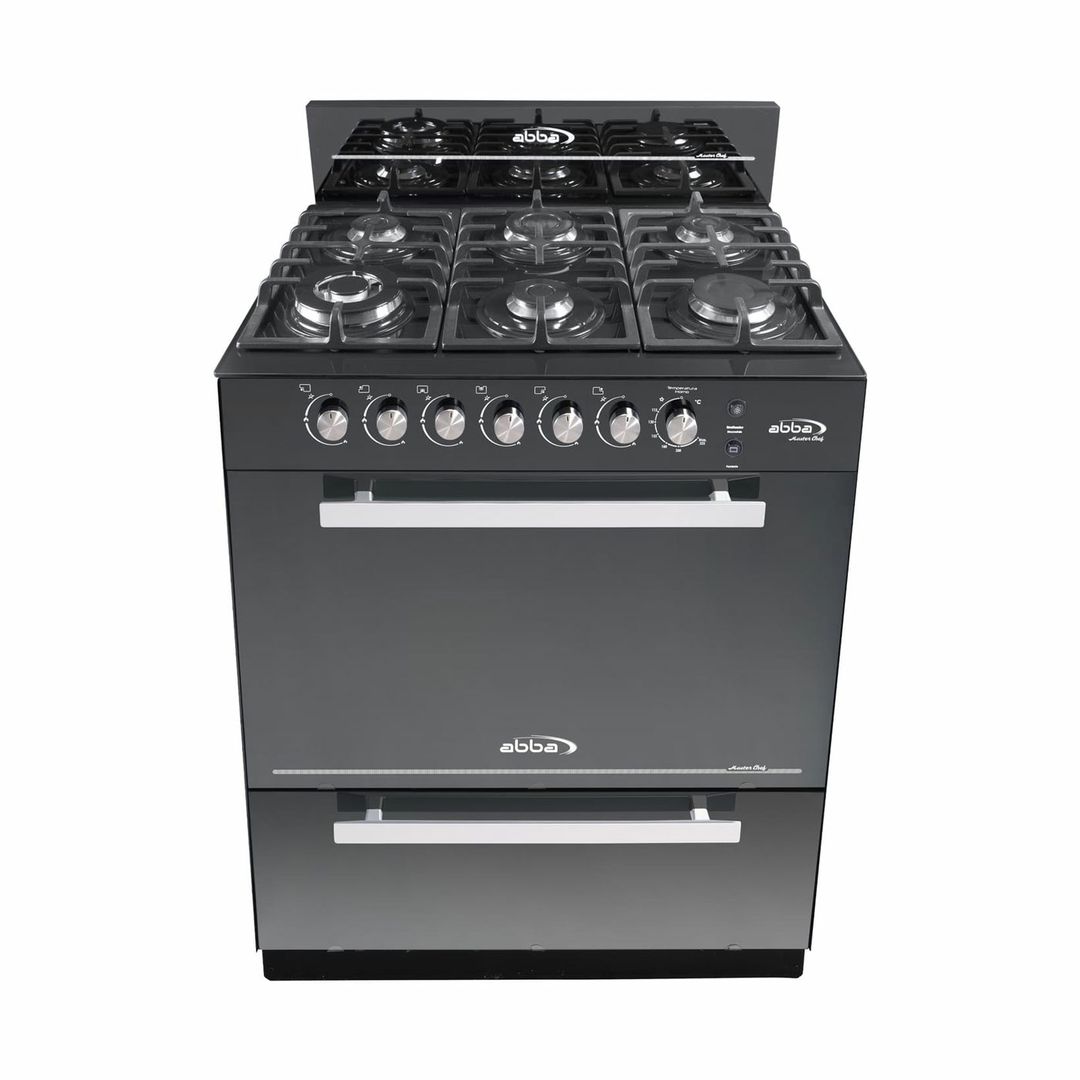 EST ABBA 6 PUESTOS FULL VIDRIO GRIL HIERRO FUNDIDO TRIPLE LLAMA	