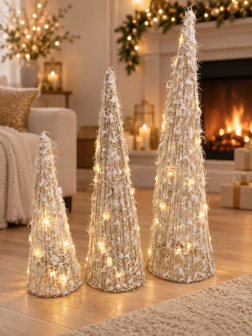 Árbol decorativo con luces