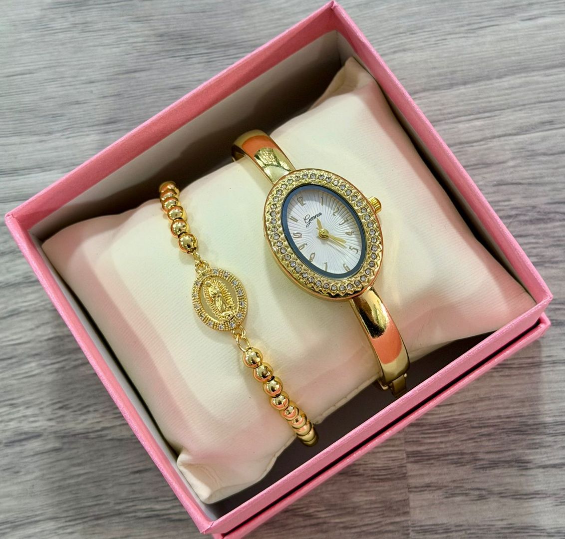 Reloj  aro + pulsera