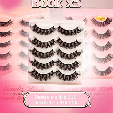 Imagen del producto BOOK X 5 PARES AL POR MAYOR