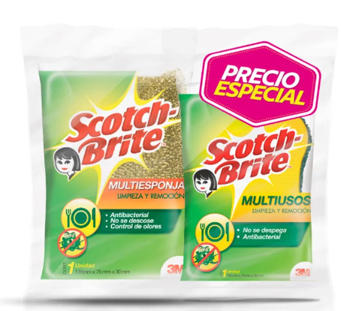 KIT ESPONJAS COCINA+MULTIESPONJA SCOTCH-BRITE