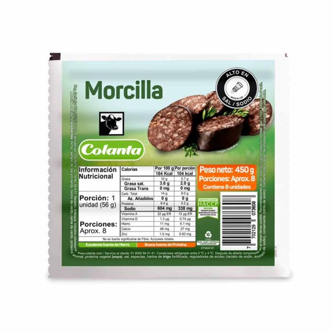 MORCILLA COLANTA*450G
