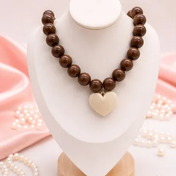 Collar Chicle # 16 Café / beige - imagen 1