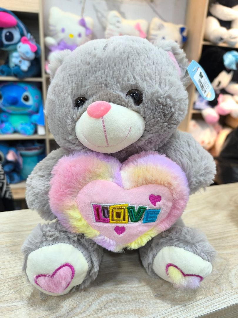 OSO CON CORAZON 3 COLORS 30cm. 