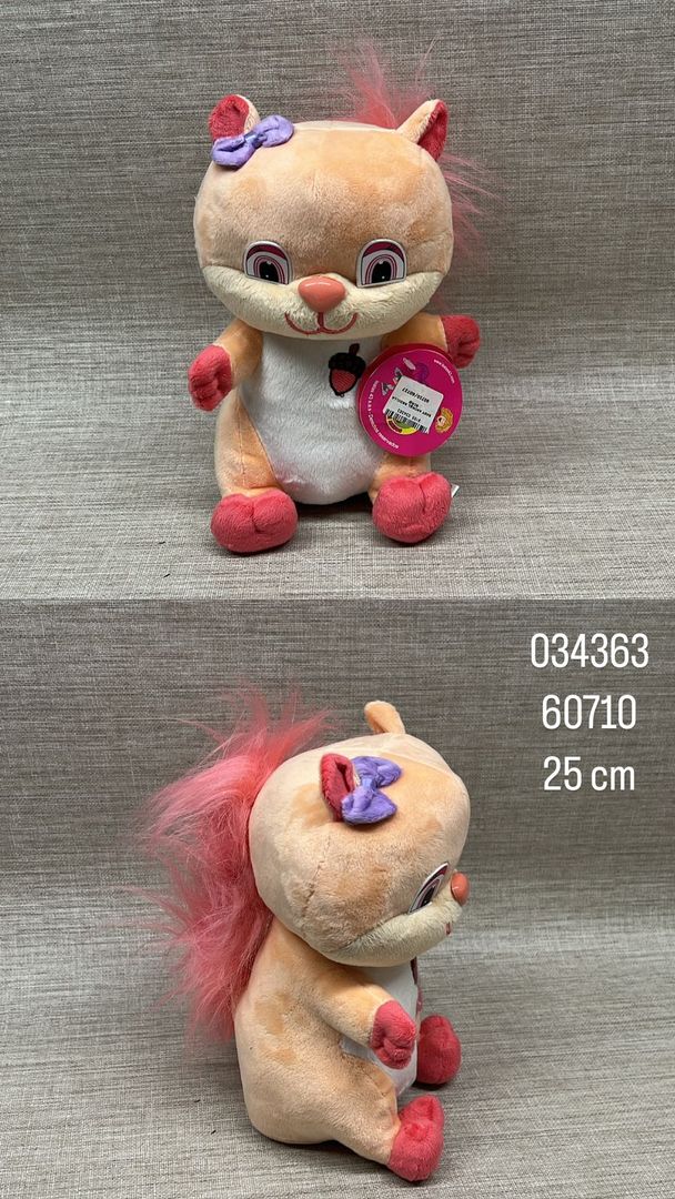 ARDILLA ISAIAS CON ROSA 25 cm