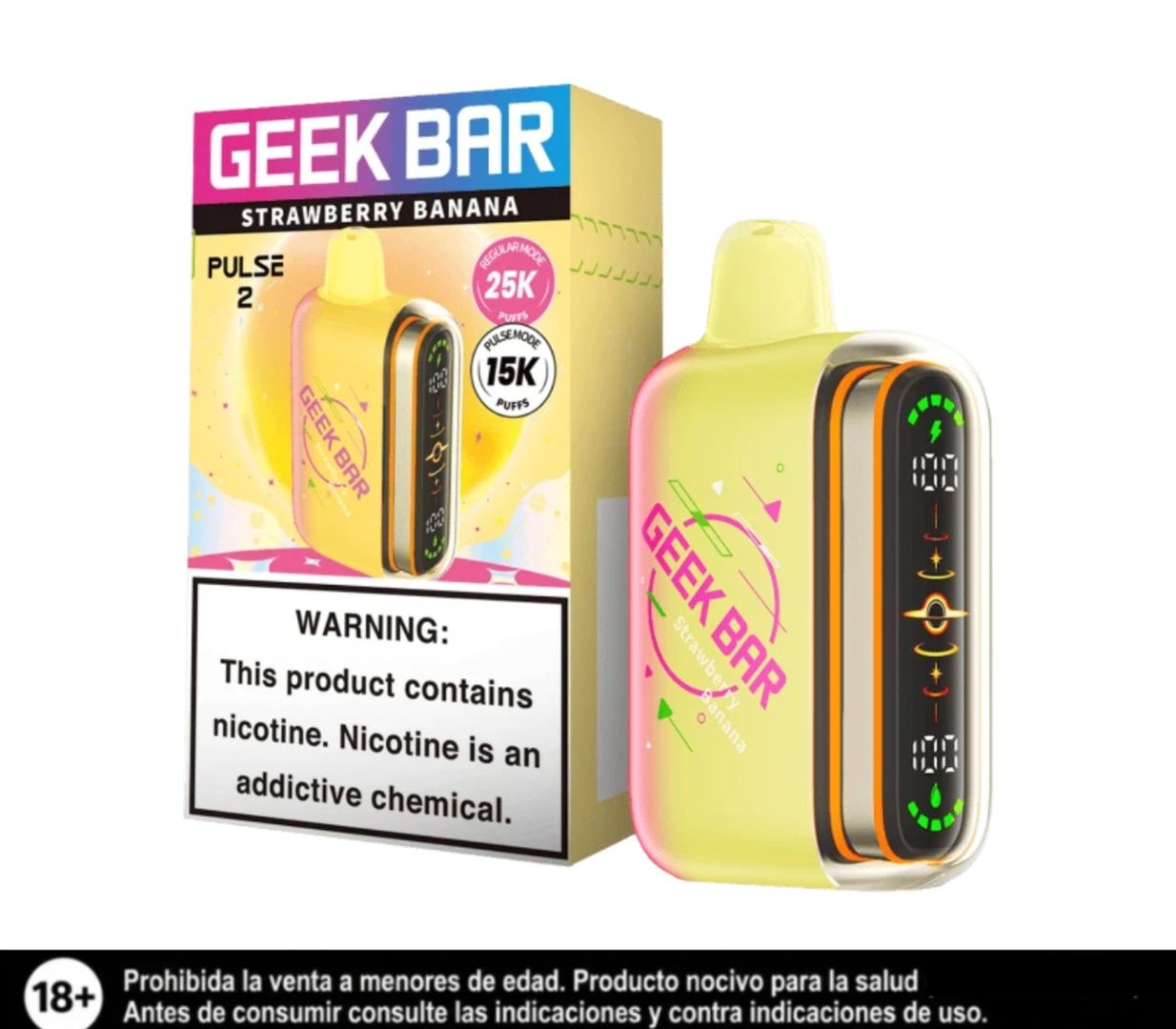 Geek Bar Pulse 2 Strawberry Banana 25.000 Puffs