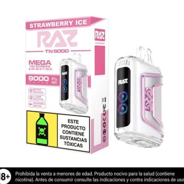 Imagen del producto Raz Tn Strawberry Ice 9.000 Puffs