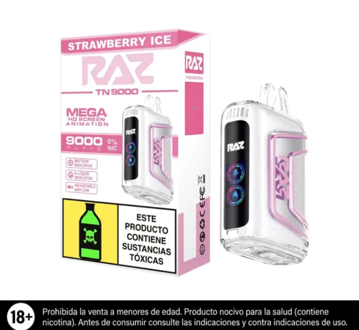 Raz Tn Strawberry Ice 9.000 Puffs