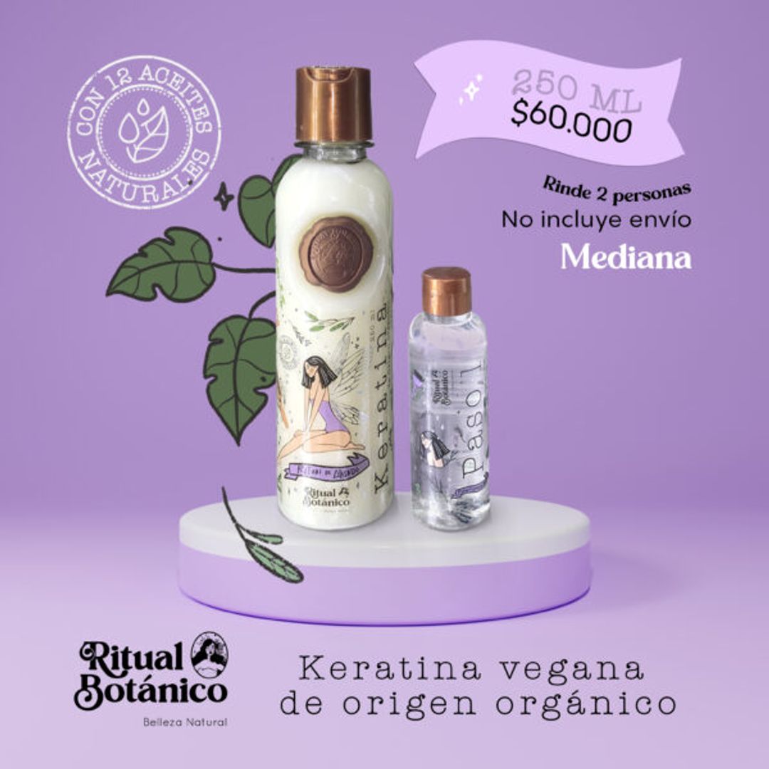 KERATINA RITUAL BOTÁNICO 250 ML 2 PERSONAS