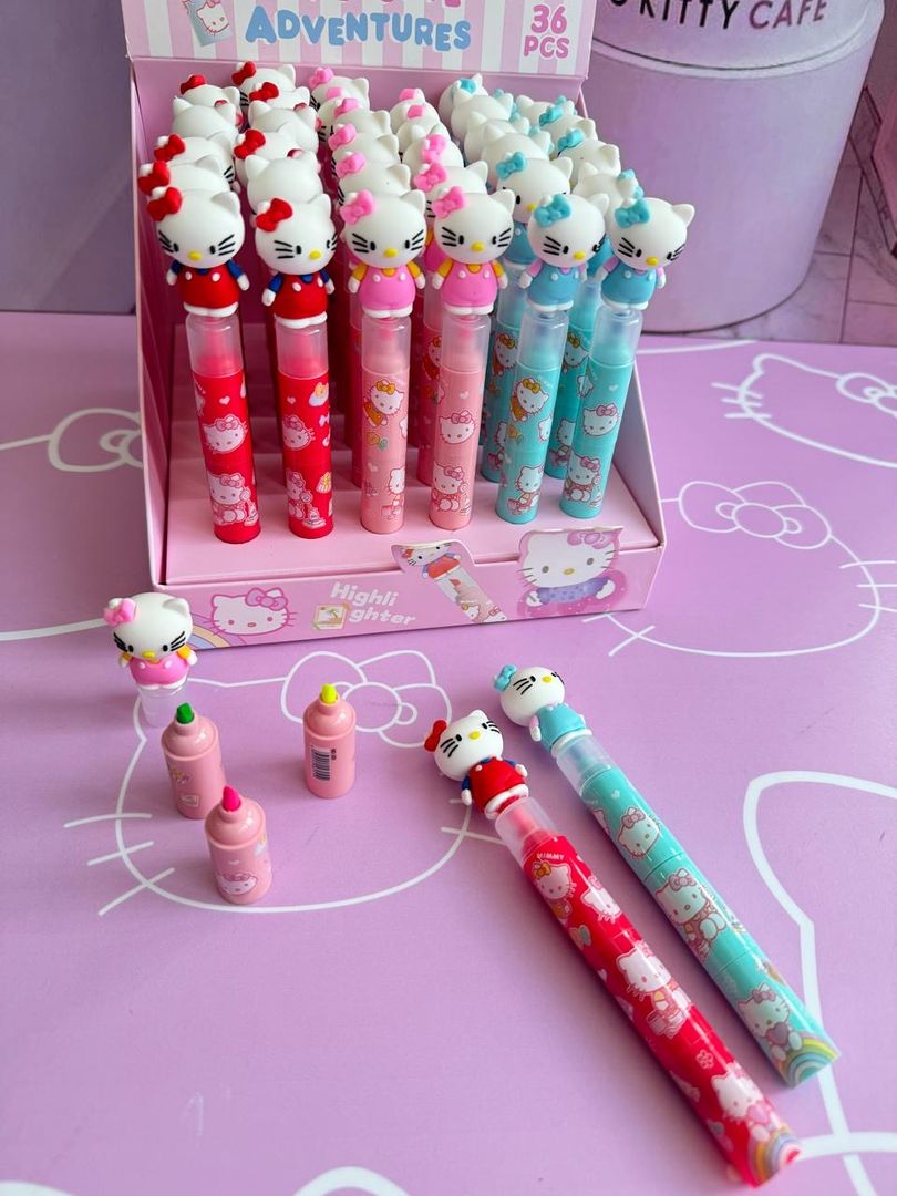 Resaltador hello kitty 