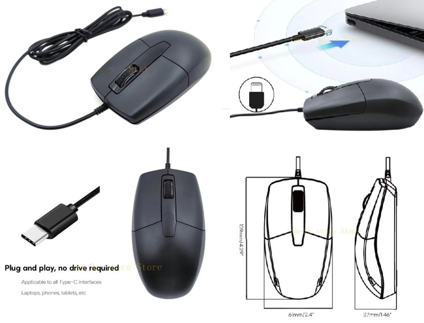 Mouse Tipo C JAL01TC