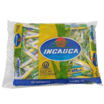 Imagen del producto E.  AZUCAR INCAUCA TUBIPACK X 5 GR - BOLSA X 200 UND 