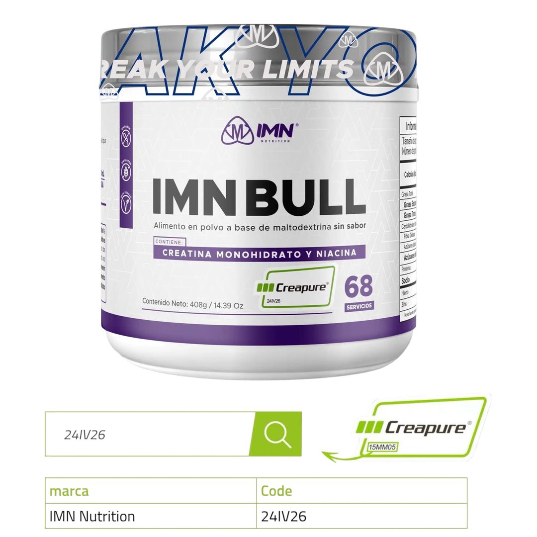 Creatina bull imn creapure 68 servicios
