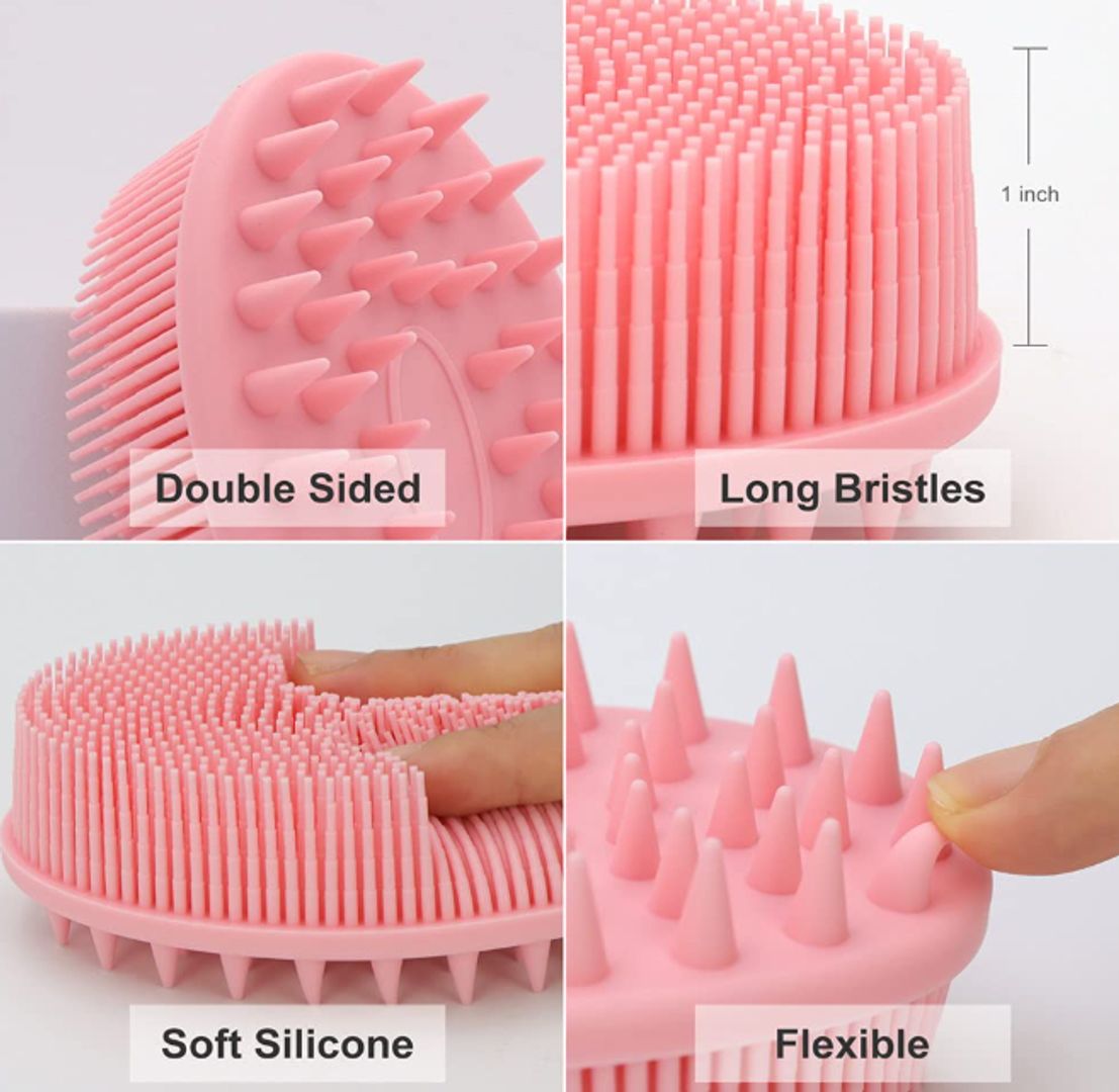 CEPILLO DOBLE DE BAÑO SILICON 