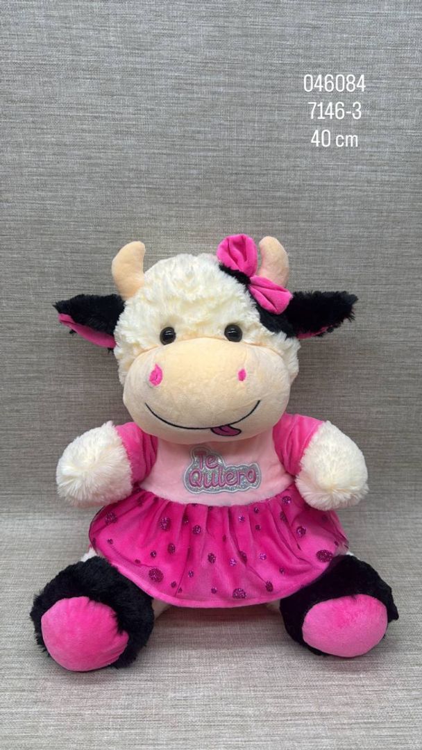 VACA CON VESTIDO DE 40 CM 