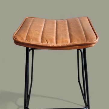 Butaco para barra en cuero - imagen 2