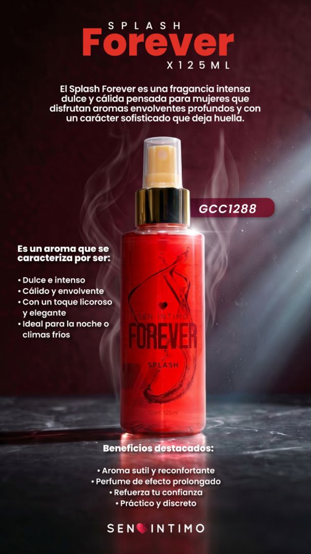 Splash con pheromonas Forever x 125ml
