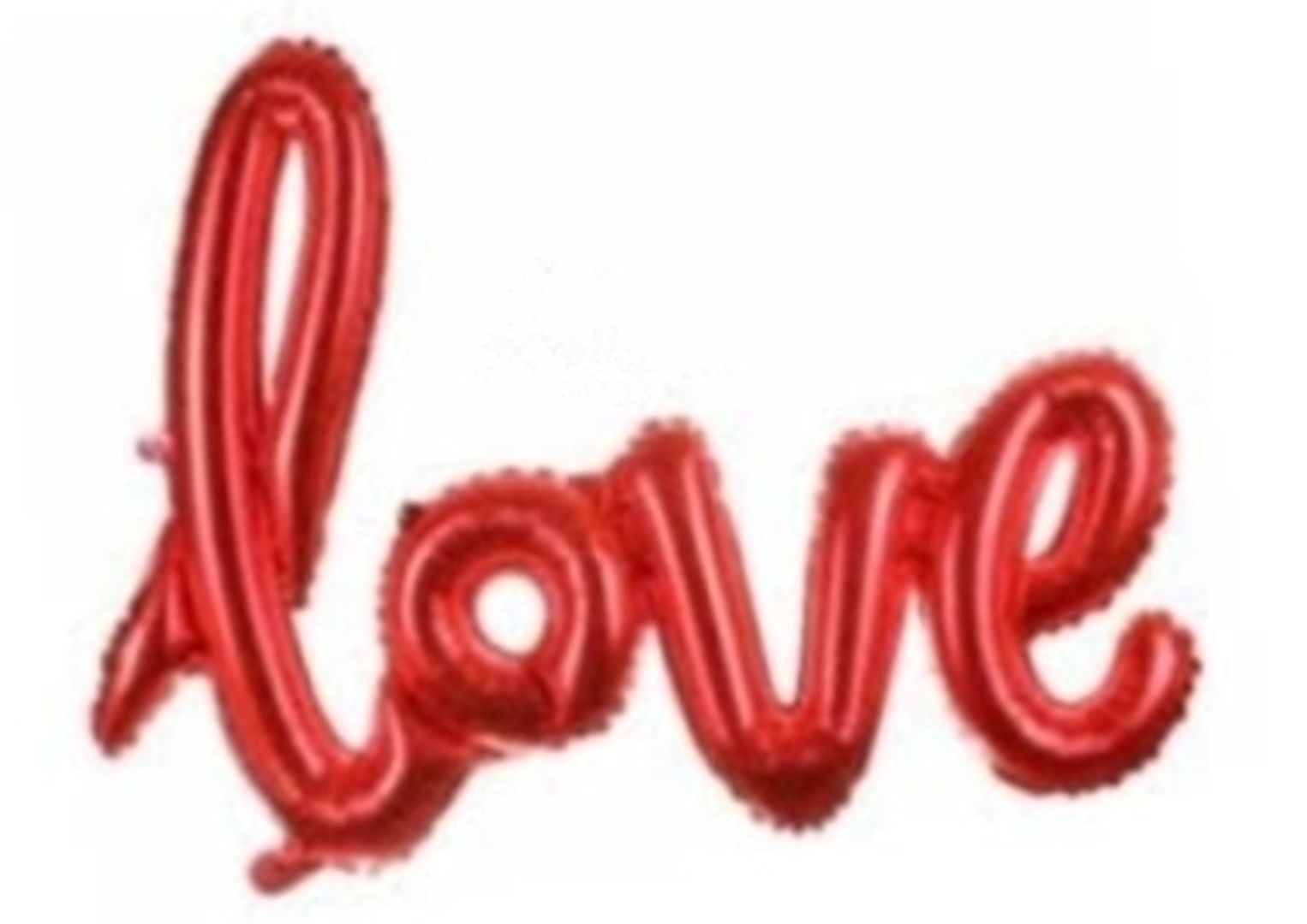 GLOBO FOIL LOVE CURSIVO SURTIDO PEQUEÑO