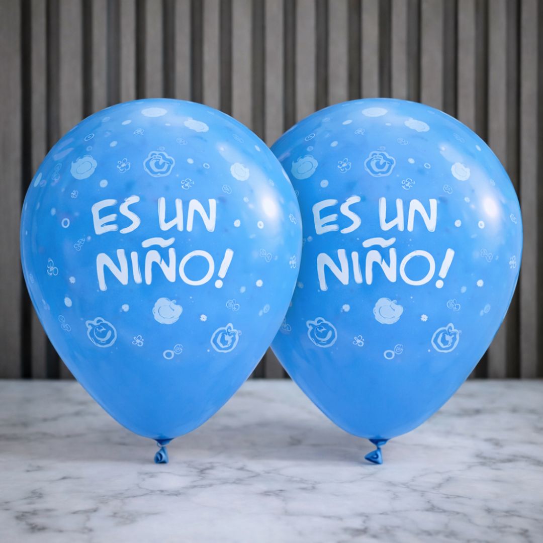 GLOBO X 100 UNIDADES R12 BABY SHOWER NIÑO