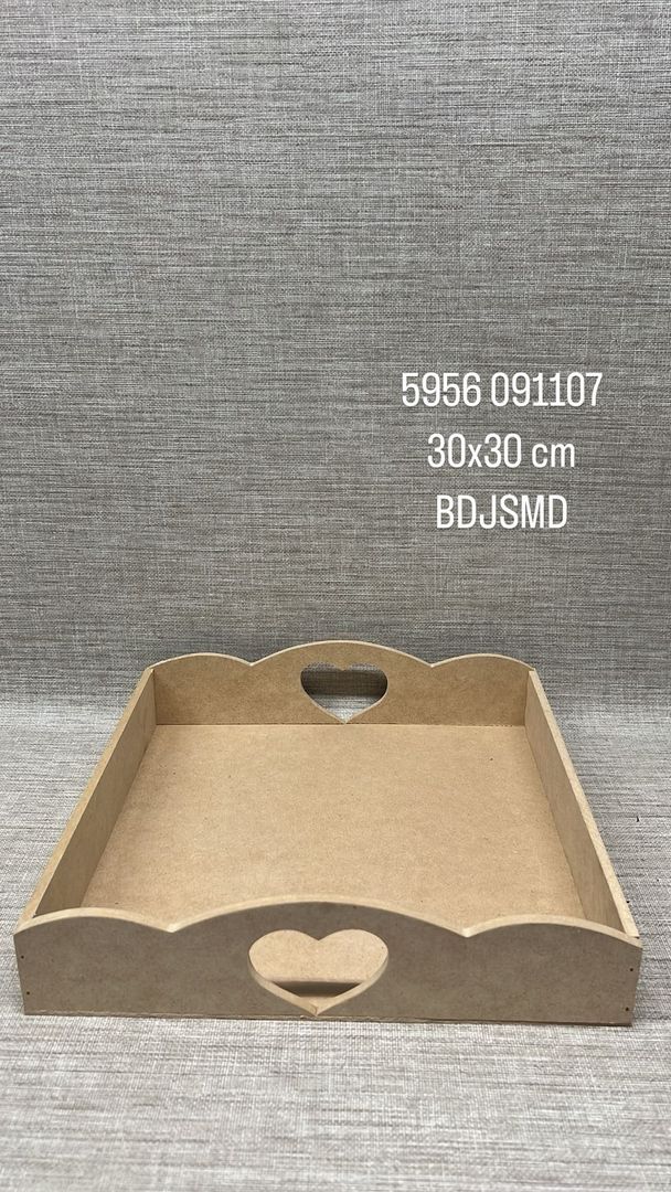 BANDEJA CORAZON 30X30