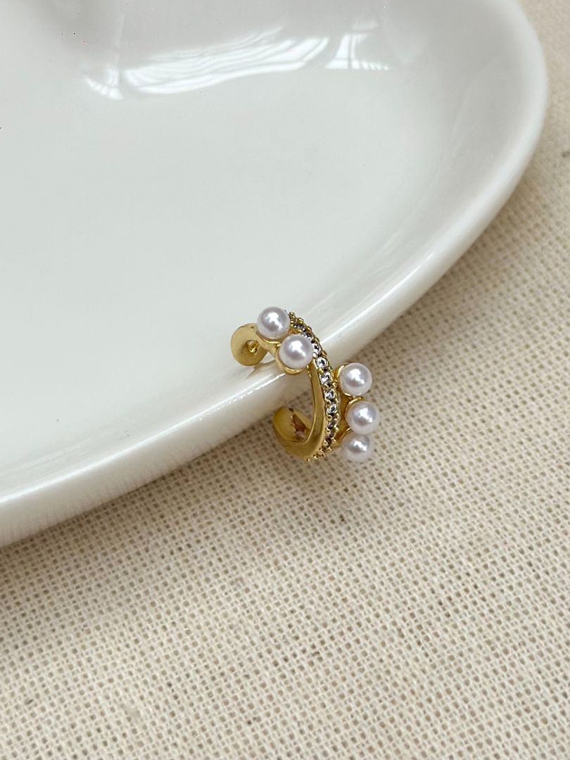Earcuff perlas 