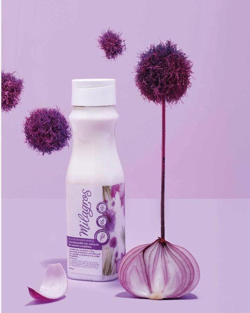 MILAGROS ACONDICIONADOR ANTIFRIZZ Y FORTALECEDOR CON EXTRACTO DE CEBOLLA Y PÉPTIDOS