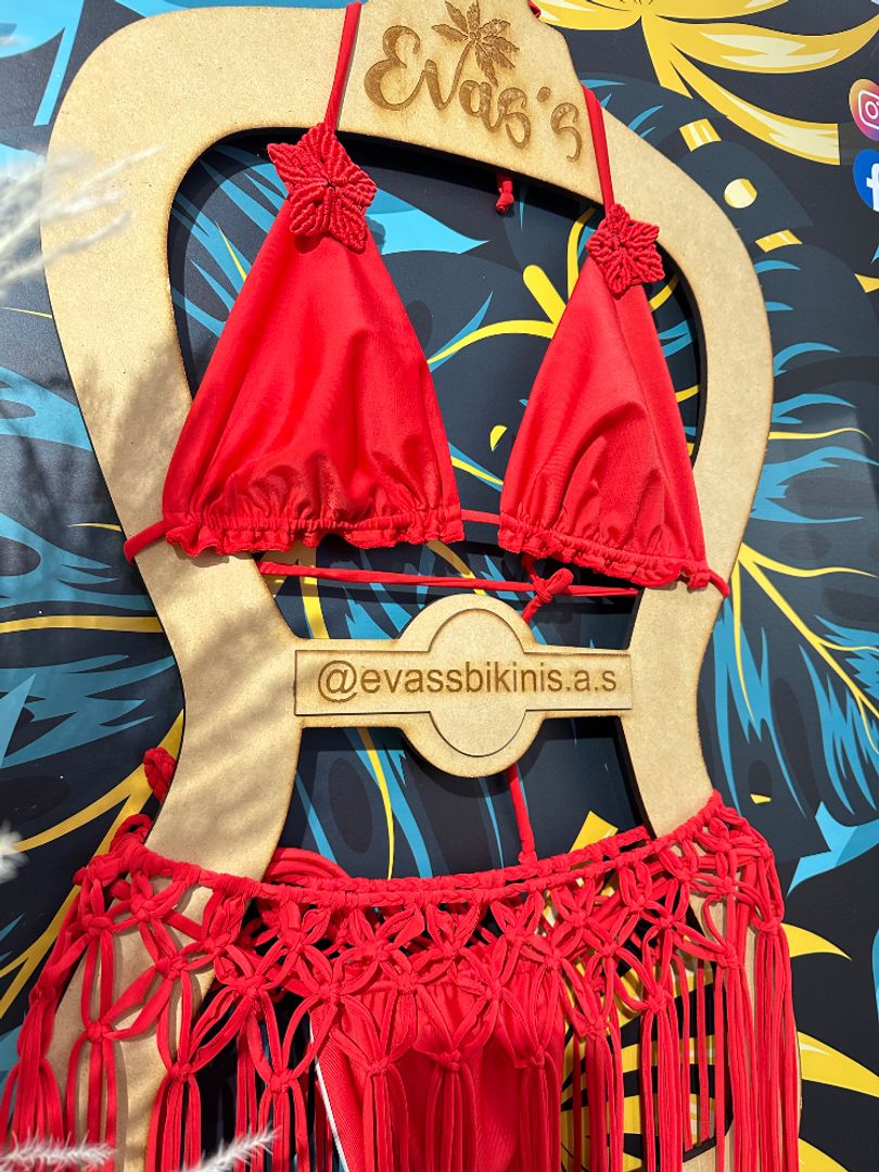 Set Kiara + falda macramé 