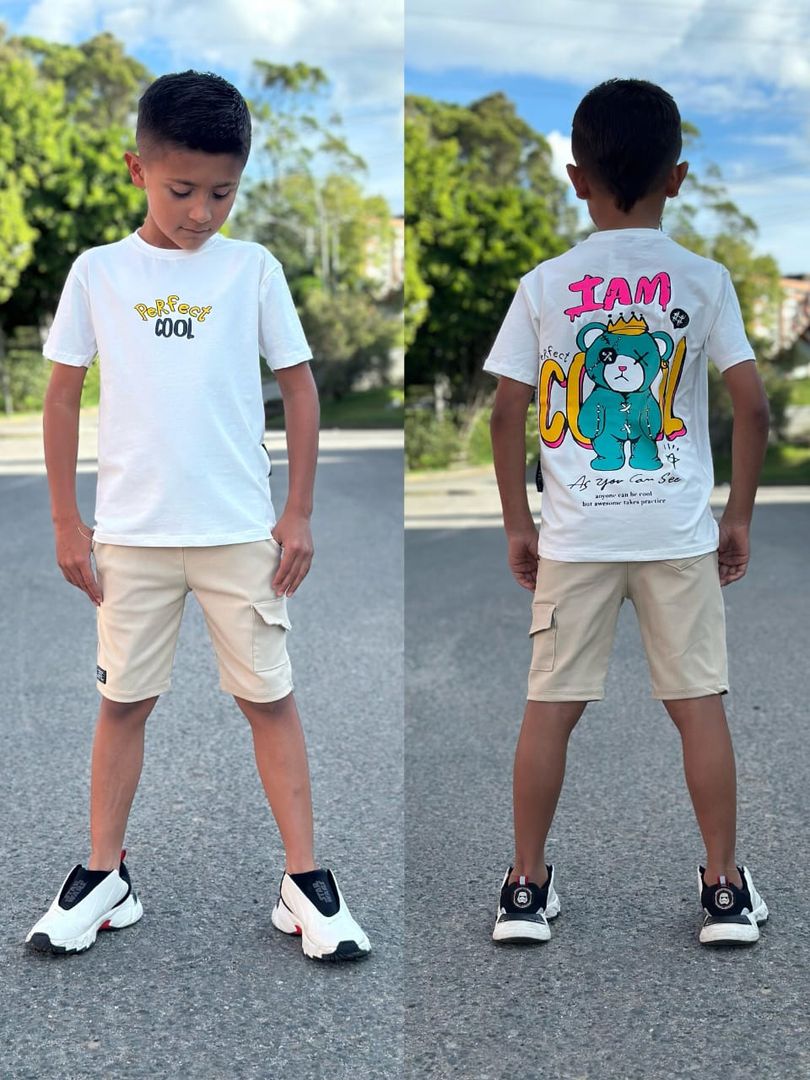 Conjunto deportivo corto para niño