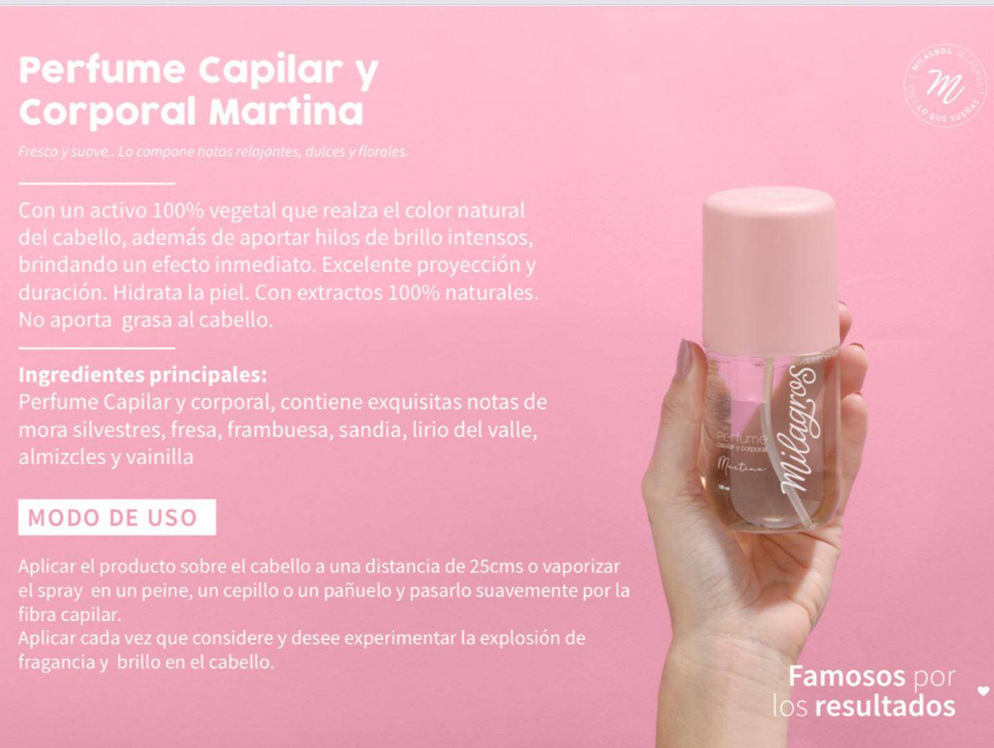 Perfume Capilar y corporal
