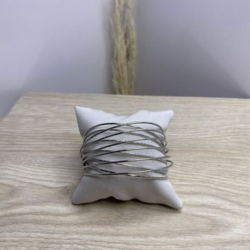 Imagen del producto Brazalete plateado, covergold 
