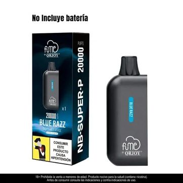 Pod Fume 20.000 Puffs Blue Razz - Fume Nb Super P - imagen 1