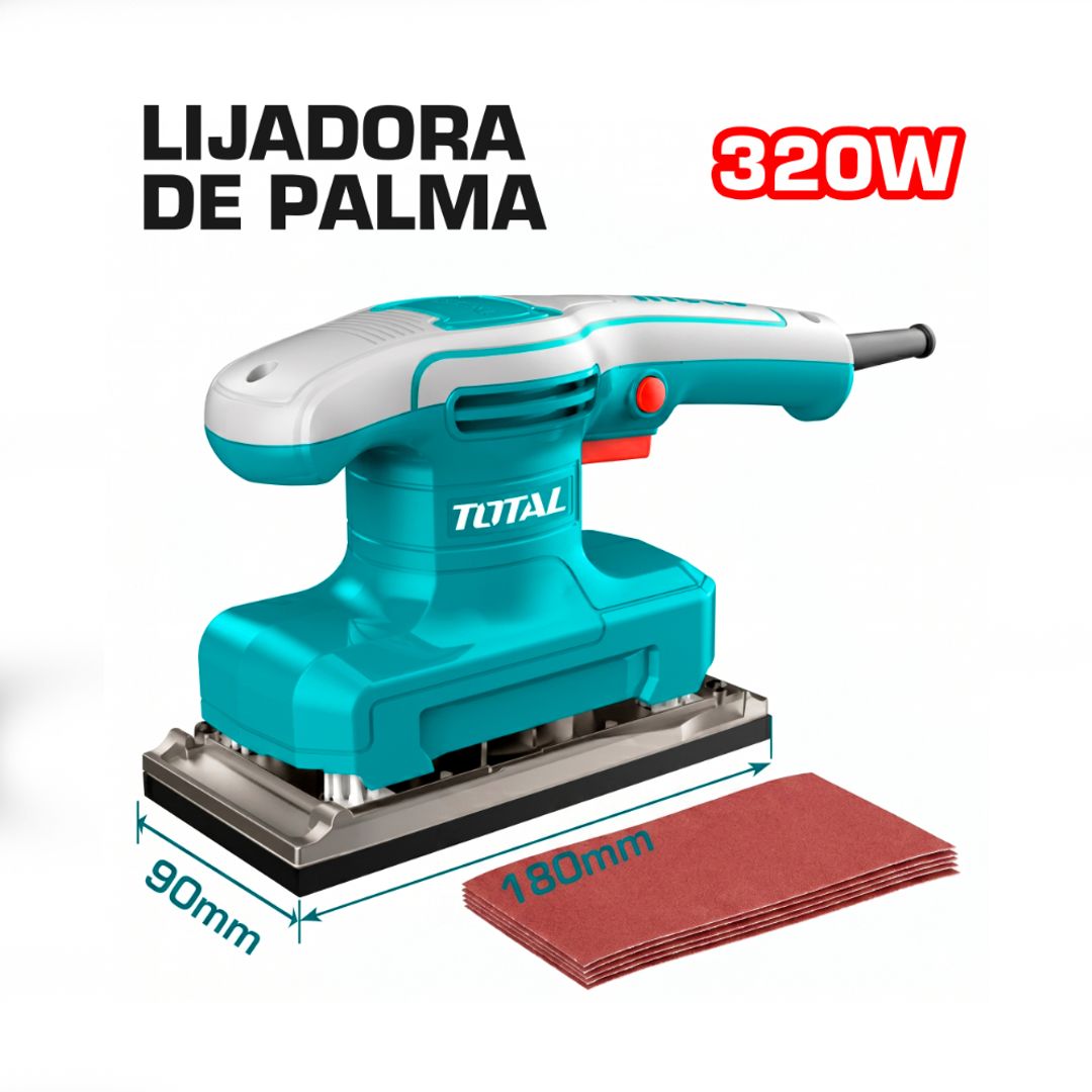 LIJADORA DE PALMA 320W 14000RPM RECTANGULAR