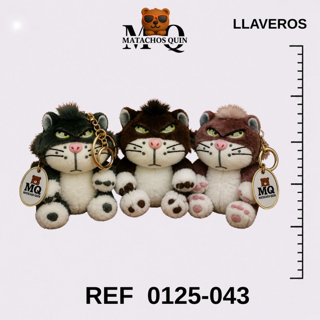 LLAVEROS DEL GATO LUCIFER SURTIDO