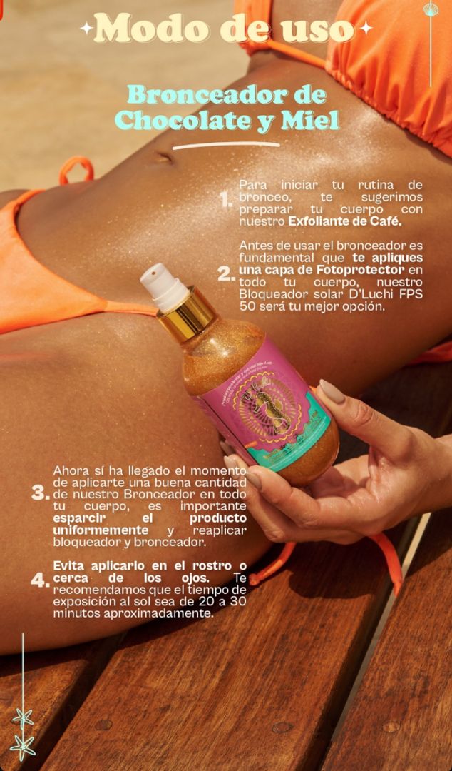 Bronceador de Chocolate y Miel