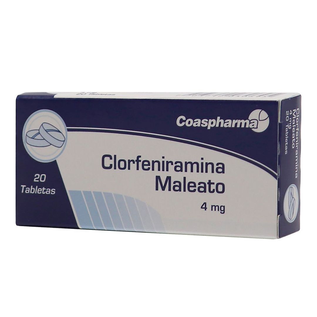 CLORFENIRAMINA 4MG COASPHARMA DIS X 20 TAB