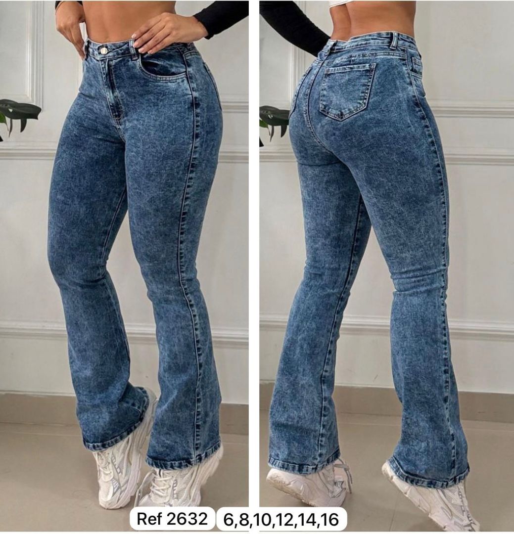 Jeans bota campana 