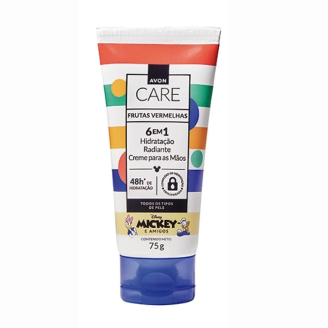 CREMA DE MANOS AVON CARE MICKEY FRUTOS ROJOS 75 G