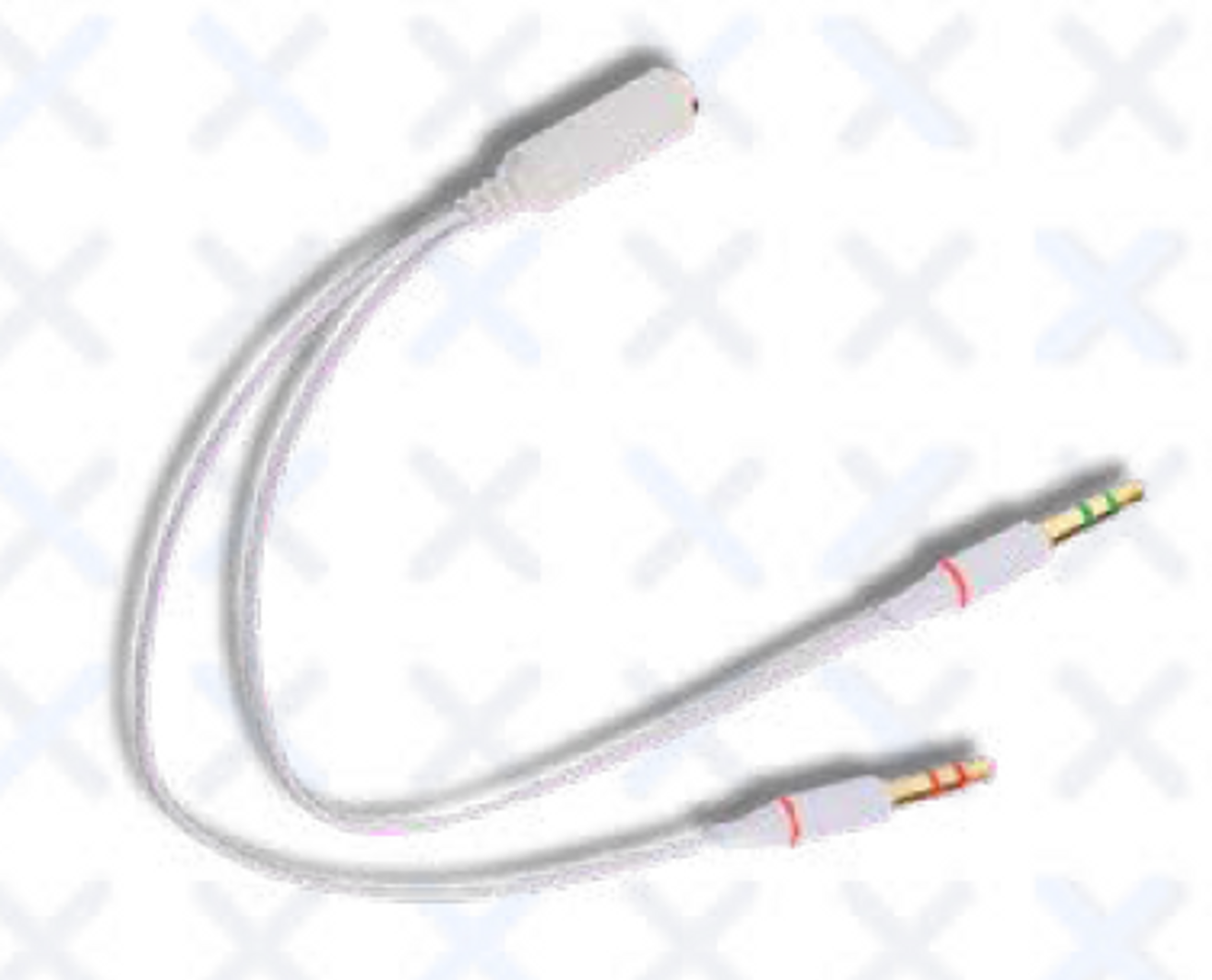 AUDIO PLUG 3.5 MM 50CM HEMBRA A 2X 3.5 MACHO