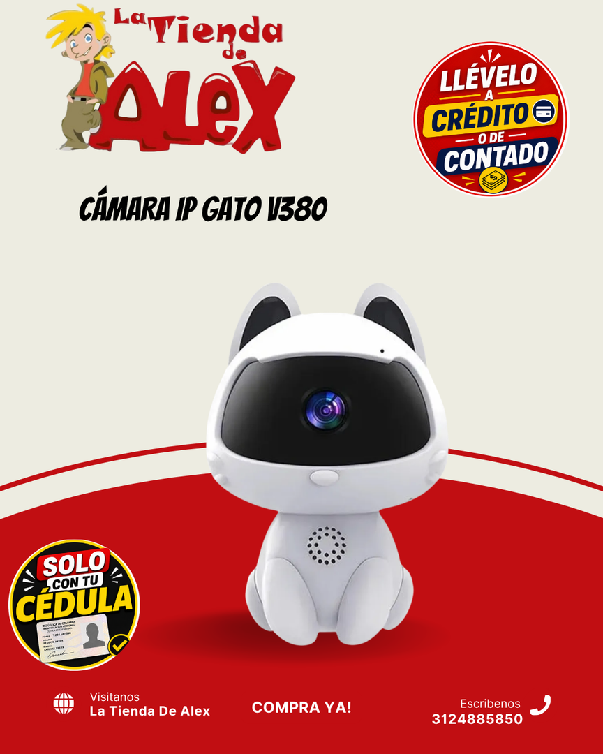CÁMARA IP GATO V380