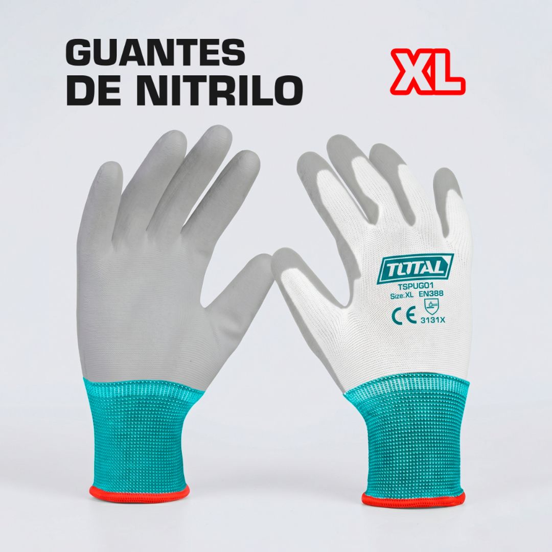 GUANTES DE NITRILO (XL) CON REVESTIMIENTO 
