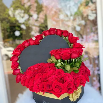 Imagen del producto Caja luxury x100 rosas