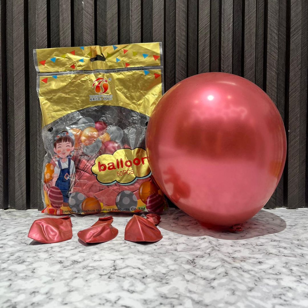 R12 X 50 UNIDADES GLOBOS RÉFLEX  FUCSIA 