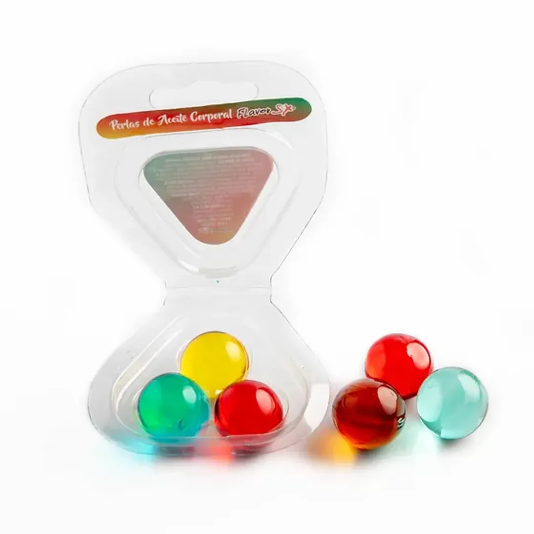 Perlas lubricantes flavor x 3