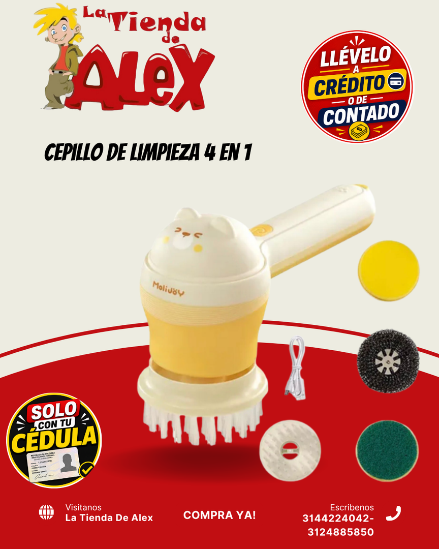 Cepillo de Limpieza 4 en 1